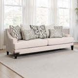Lowell Transitional Chenille Sofa & Loveseat - Sofa