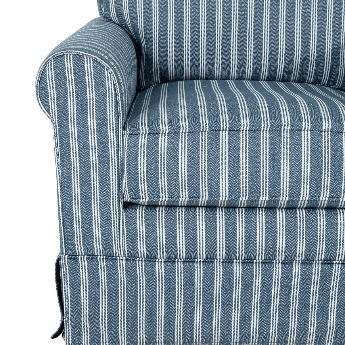 Peggy Skirted Swivel Accent Chair – view 8