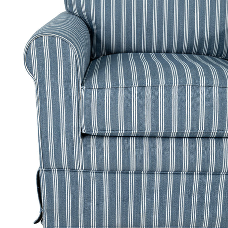 Peggy Skirted Swivel Accent Chair – view 8