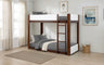 Terri Twin over Twin Bunk Bed - White/Dark Cherry