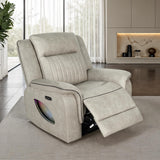 Arturus Transitional Power Reclining Sofa, Loveseat & Recliner - Power Recliner