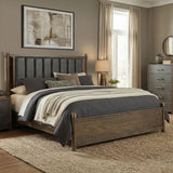 Newent Two-Tone Channel-Tufted Bed & Bedroom Set - Queen Bed Only