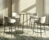 Rilva Glass Counter Height Table & Stools - 3pcs- Counter Table + 2 Stools