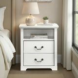 Amble Rustic Open-Shelf Nightstand - Single Nightstand