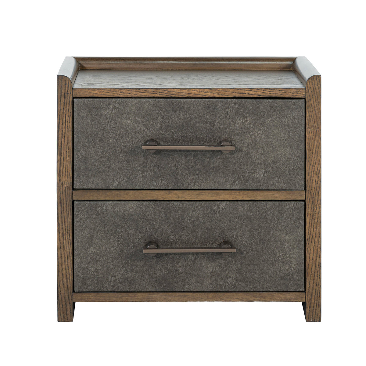 Newent Two-Tone Channel-Tufted Bed & Bedroom Set – Dark Walnut, view 3