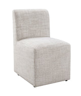 Tona Upholstered Dining Side Chairs with Casters (Set of 2) – view 13