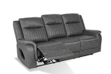 Arturus Transitional Power Reclining Sofa, Loveseat & Recliner - LED Lights & Storage Console
