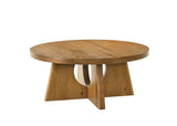 Olgod Round Pedestal Coffee & End Table - Round Coffee Table