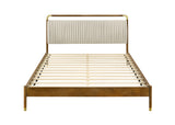 Bardot Mid-Century Modern Channel-Tufted Bed & Bedroom Set – Walnut, view 4
