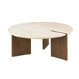 Olney Travertine Top Coffee & End Table - Coffee Table (39")
