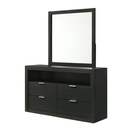 Altimari Channeled Headboard Bed & Bedroom Set - Dresser