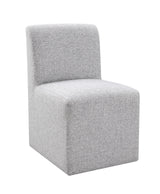 Tona Upholstered Dining Side Chairs with Casters (Set of 2) – view 9