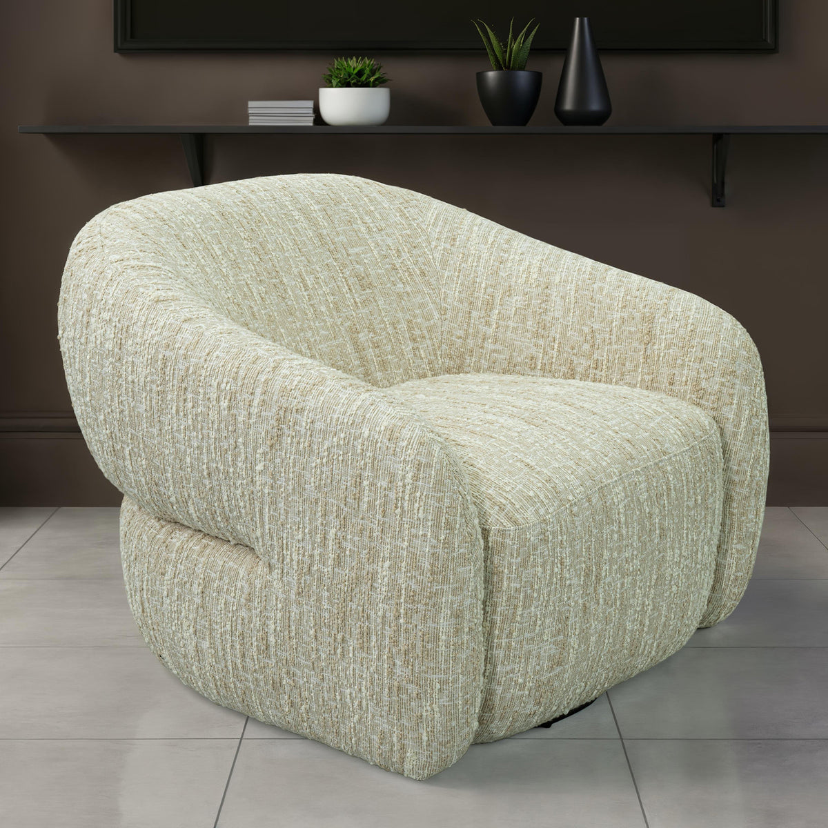 Pyrena 360-Degree Swivel Barrel Accent Chair – view 5