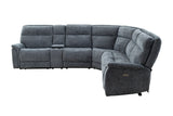 Mattheus Oversized Power Reclining Sectional - USB, Cup Holders & Cooler Console