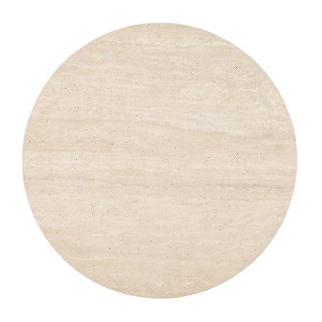 Florian Organic-Shape Travertine Coffee & End Table – view 8