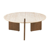 Olney Travertine Top Coffee & End Table – view 3