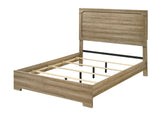 Cadden Contemporary Bed & Bedroom Set with Honey Bronze Curved Pulls - Queen Bed Only