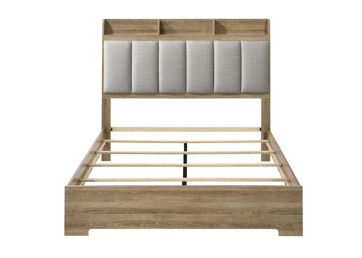 Posey Channeled Upholstered Shelf Bed & Bedroom Set – view 7