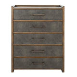Newent Two-Tone Channel-Tufted Bed & Bedroom Set - Chest