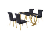 Horley Glam Dining Table & Set - 60" Table Only