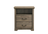 Amble Rustic Open-Shelf Nightstand – view 9