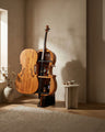 Maricello Cello-Shaped Wine Bar Cabinet - Honey