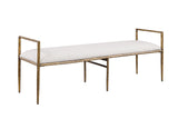 Valda Forged Steel Upholstered Bed & Bench - Bench