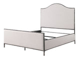 Vilna Contemporary Forged Steel Upholstered Bed & Bench – view 10