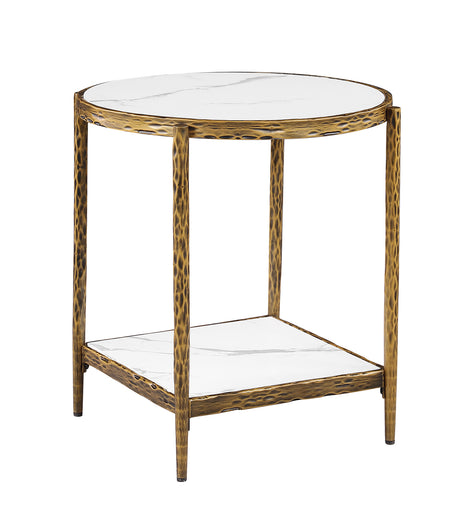 Kerna Contemporary Sintered Stone Coffee & End Tables - End Table