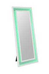 Solinus Hollywood Glam LED Floor Mirror with Bluetooth Speaker – White, view 6