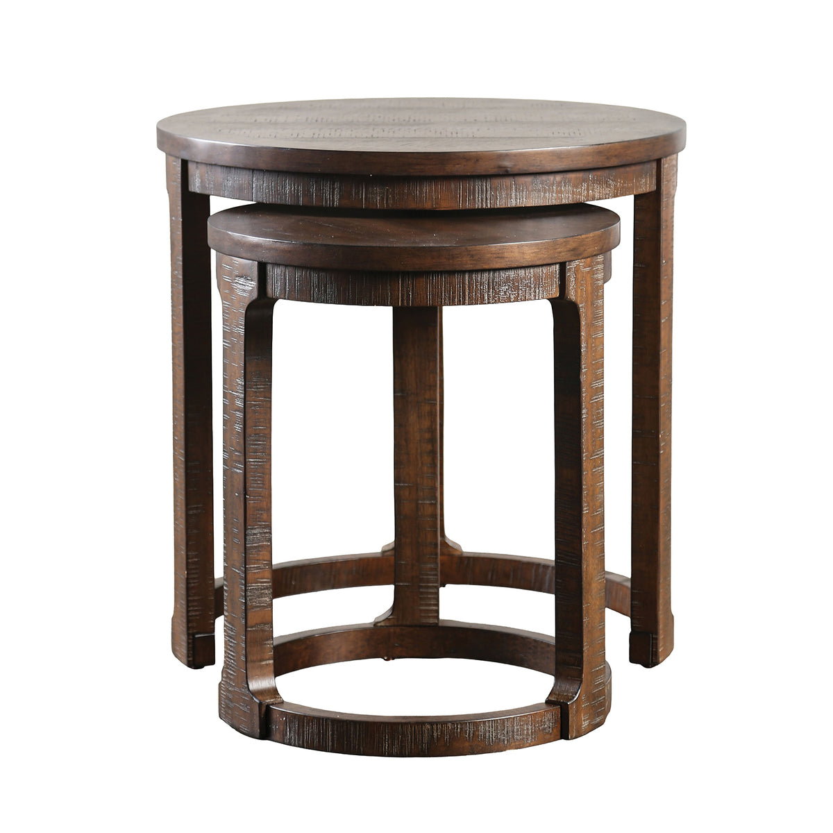 Hickory Transitional Solid Pine Coffee Table & Nesting End Tables – view 10