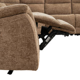 Mattheus Oversized Power Reclining Sectional - USB, Cup Holders & Cooler Console