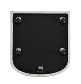 Fico Barrel-Back Upholstered Dining Arm Chair with Casters – view 15