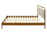 Bardot Mid-Century Modern Channel-Tufted Bed & Bedroom Set – Walnut, view 5