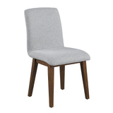 Ostbirk Organic Modern 52" Round Genuine Marble Dining Table & Set - 2 Side Chairs