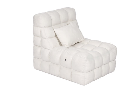 Kamili Biscuit-Tufted Vibrating Massage Lounge Chair – view 10