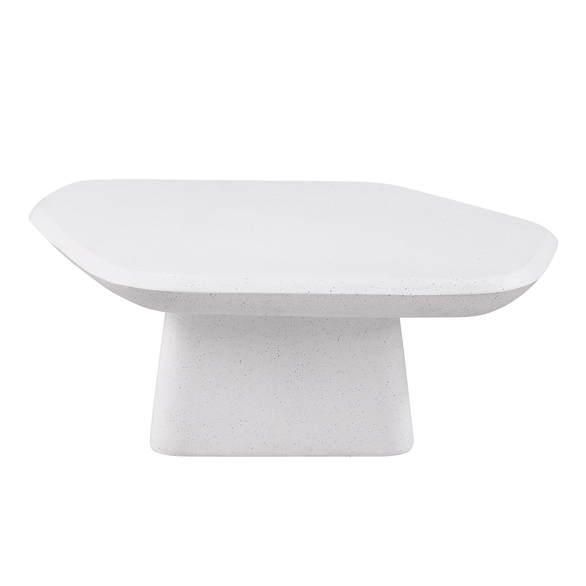 Amico Ceramic Pedestal Coffee & End Tables – White, view 8