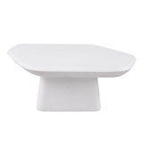 Amico Ceramic Pedestal Coffee & End Tables – White, view 8