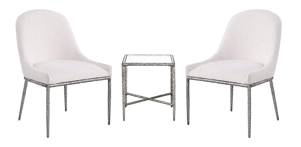 Selva Contemporary 18" Glass Side Table – view 5