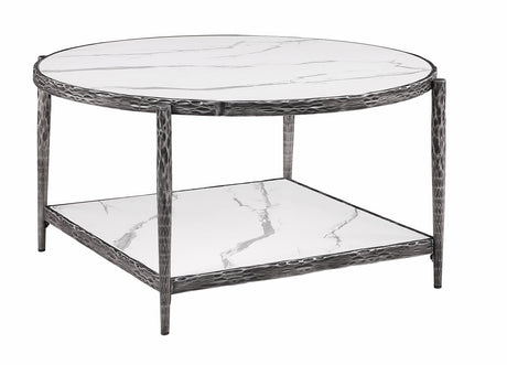 Kerna Contemporary Sintered Stone Coffee & End Tables - Coffee Table