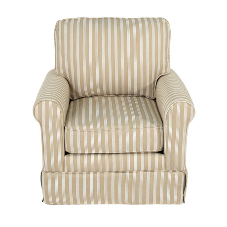 Peggy Skirted Swivel Accent Chair – view 12