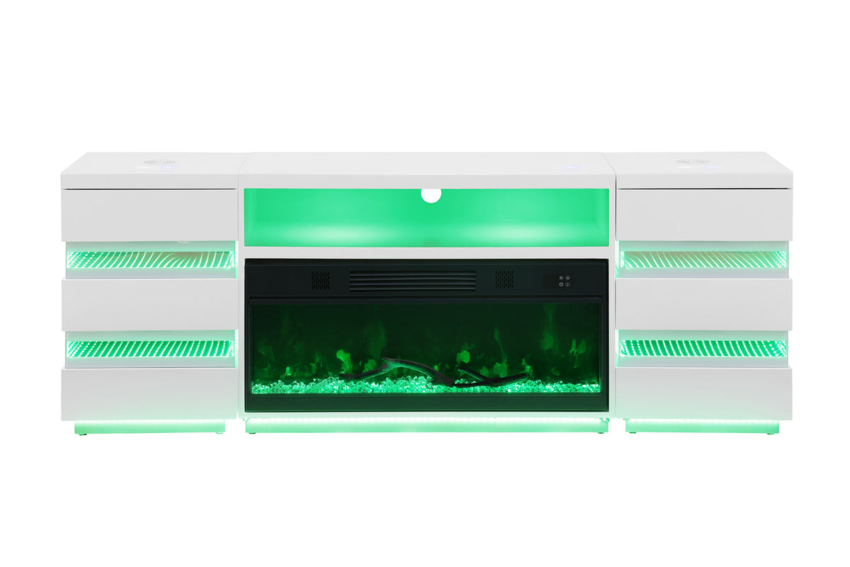 Terni Electric Fireplace TV Stand & Side Tables – view 18