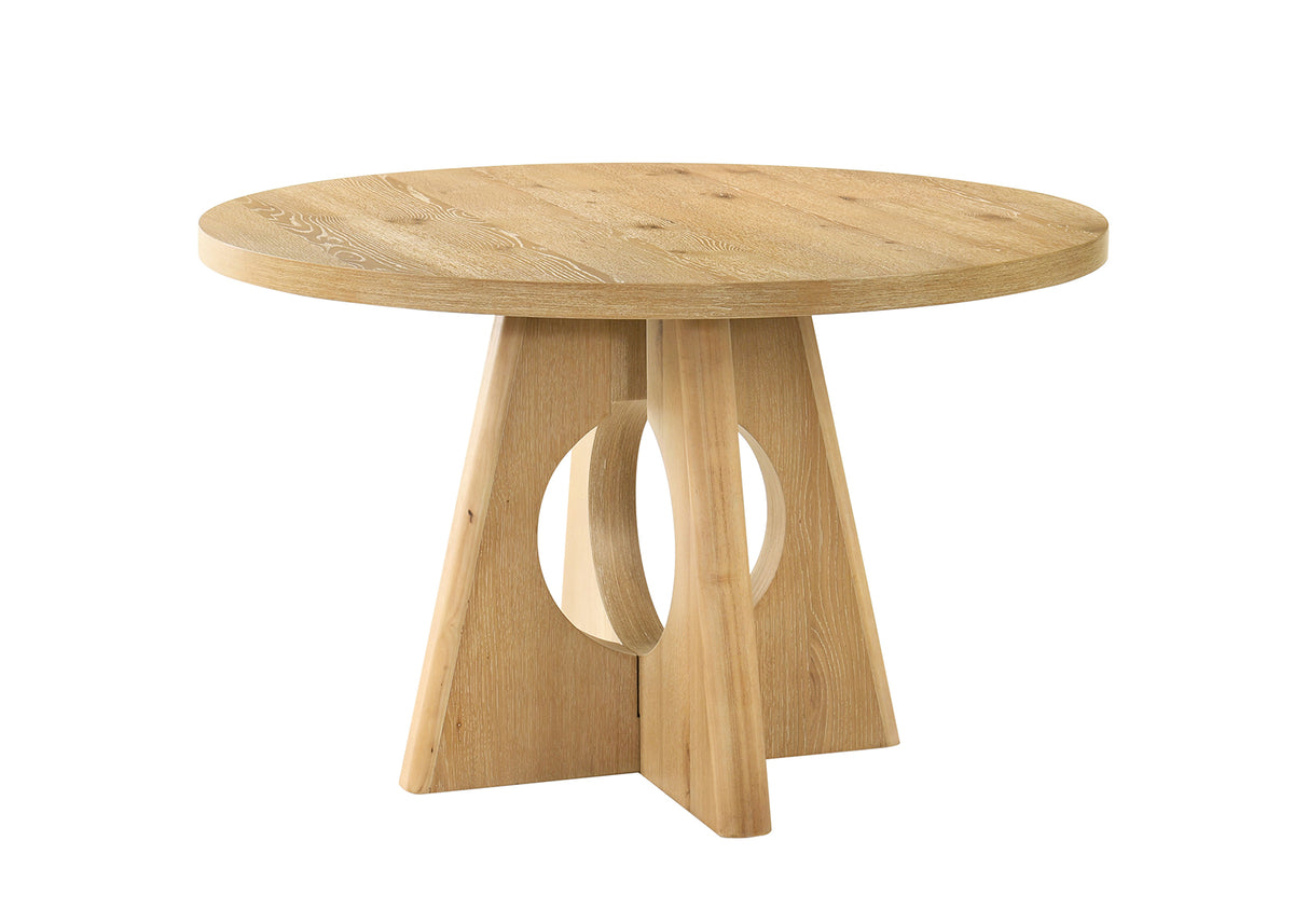 Ozark 47" Round Pedestal Dining Table & Arm Chairs – view 6
