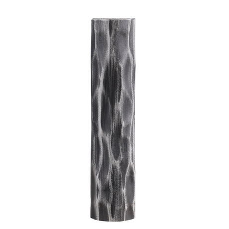 Sarna Round Tempered Glass Side Table with Forged Steel Base – view 5