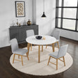 Mandier Genuine Marble Top Dining Collection - Round Table Only (48")