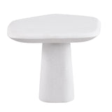 Amico Ceramic Pedestal Coffee & End Tables – White, view 4