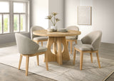 Ozark 47" Round Pedestal Dining Table & Arm Chairs - Round Table Only