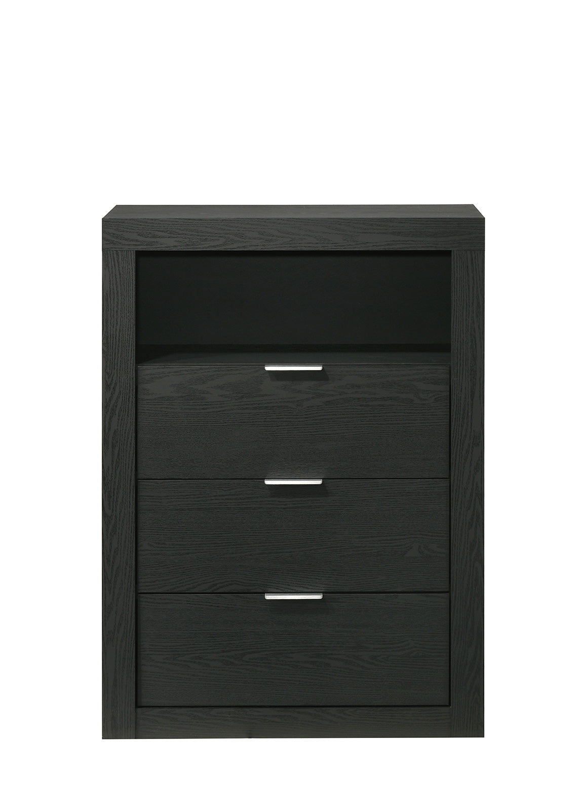 Altimari Channeled Headboard Bed & Bedroom Set - Contemporary in Black or Walnut