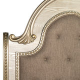 Fromberg Traditional Sleigh Bed & Bedroom Set with Marble Tops – Gold Champagne, view 9