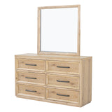 Helios LED Headboard Bed & Bedroom Set with USB Nightstand - Dresser